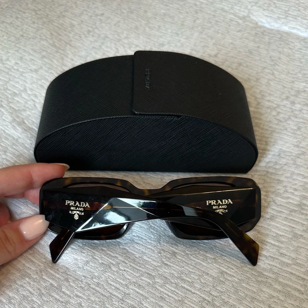 Prada Runway 49mm Rectangular Sunglasses - Picture 3 of 5